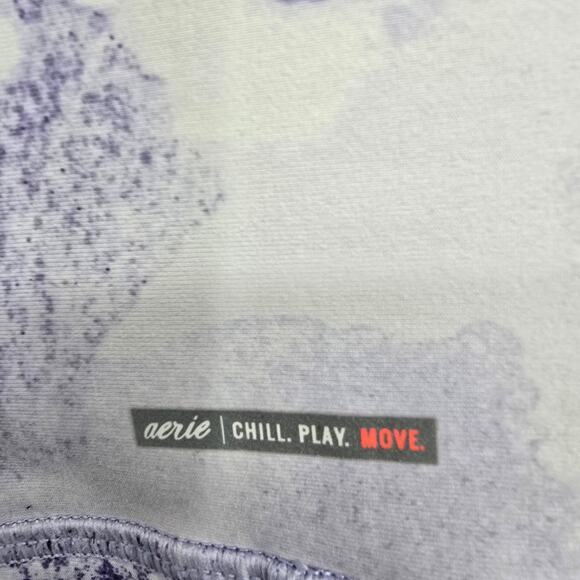 aerie Women's Chill Play Move Mid Rise Crop Ankle Active Pull On Legging Size L - Picture 5 of 11